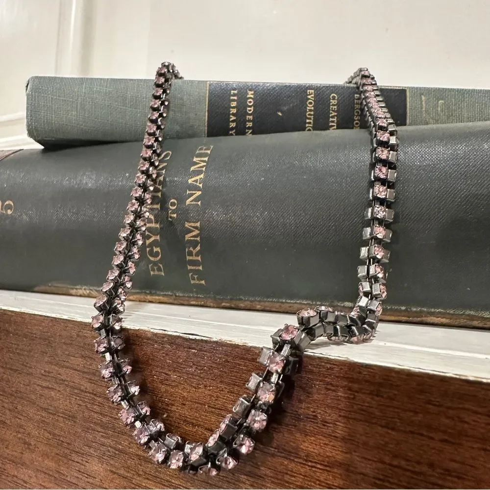 J. Crew Pink Crystal Necklace - Picture 3 of 7